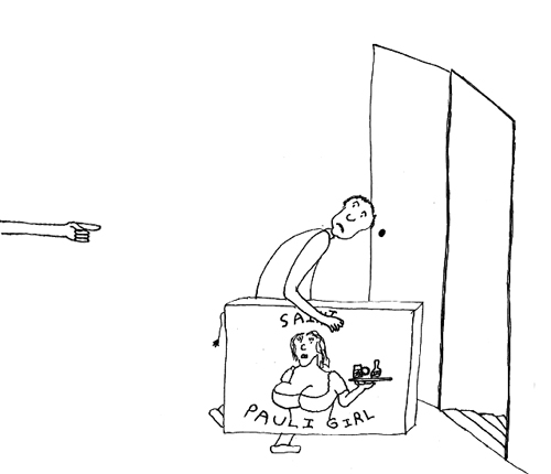 st pauli to the basement Take the beer sign to the basement