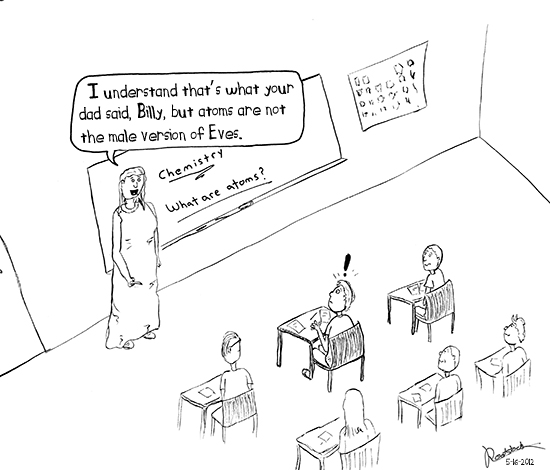 Atoms and Eves atoms and Eves